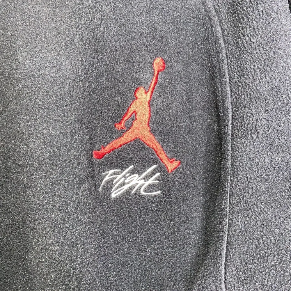 Nike Air Jordan Jumpman Leather Wool Jacket Letterman Varsity Black Red XXL